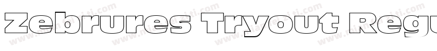 Zebrures Tryout Regu字体转换